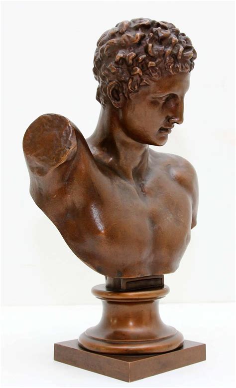 antique bronze Hermes statue